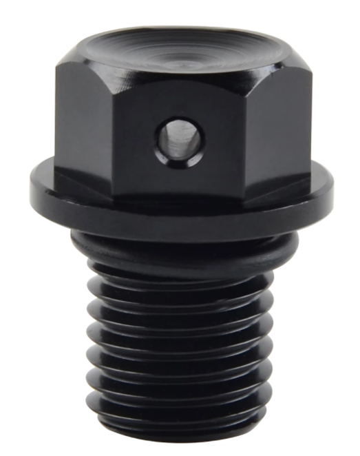 Racecraft M12 Magnetic Oil Drain Bolt Plug - Black - EMD Online