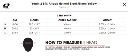 O'NEAL 2023 Youth 2Series Attack - Black/Fluo Yellow - EMD Online