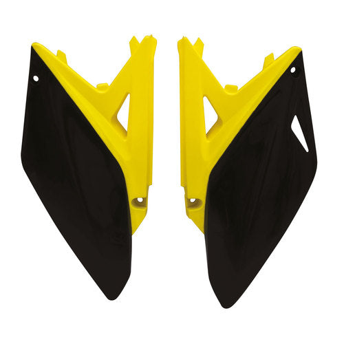 Racetech Suzuki Side Panels - Black/Yellow - EMD Online