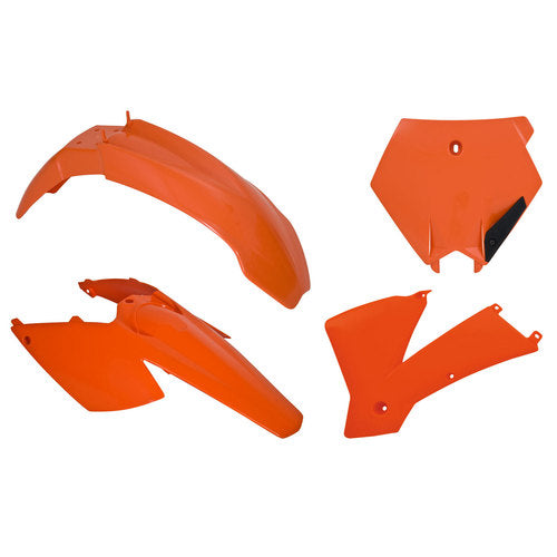 Racetech KTM 4 Piece Plastic Kit - Orange - EMD Online