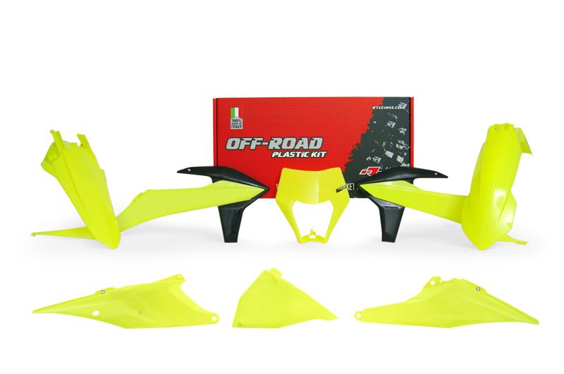 Racetech KTM 6 Piece Plastic Kit - Fluo Yellow - EMD Online