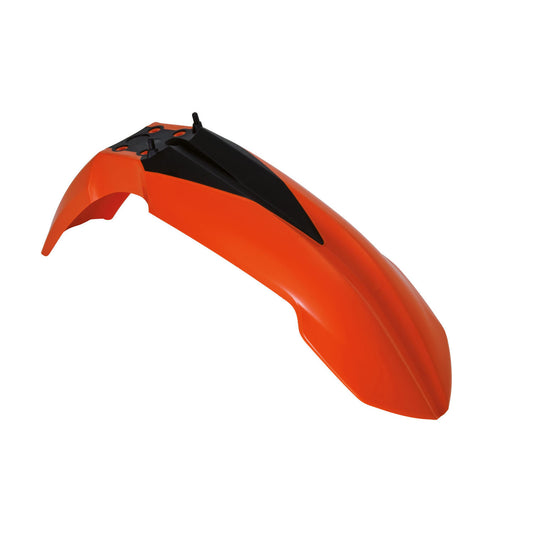 Racetech KTM Front Fender - Orange/Black - EMD Online