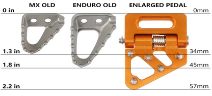 Racecraft KTM Folding Brake Pedal Tip - Orange - EMD Online