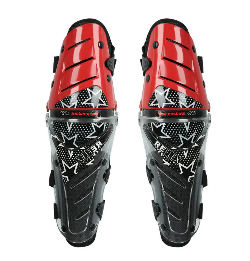 Racecraft KR Knee Guards - Red/Black - EMD Online