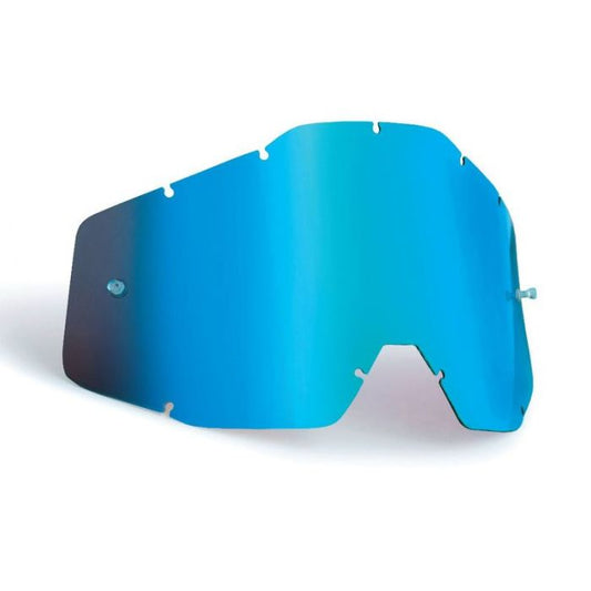 FMF Powercore /Bomb Replacement Lens - Blue Mirror Smoke Lens - EMD Online