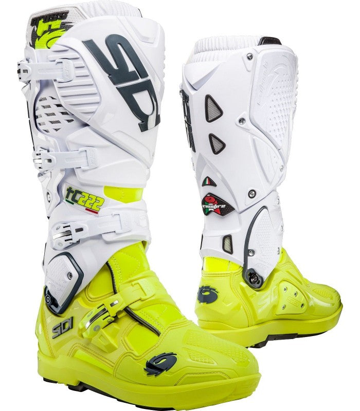 SIDI Crossfire 3 Series - White/Yellow Fluo - EMD Online