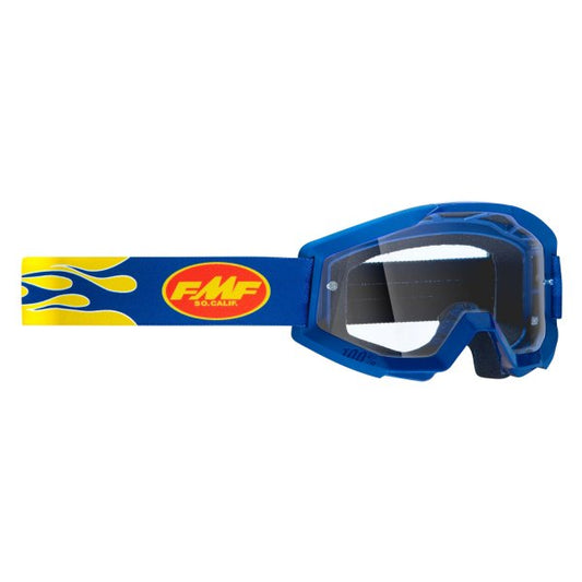 FMF 2021 Powercore - Flame Navy - Clear Mirror Lens - EMD Online