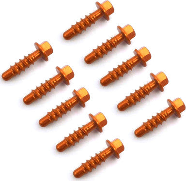 Racecraft Aluminium Tapping Screws Set - Orange - EMD Online