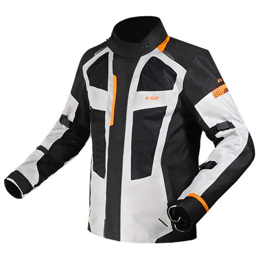 LS2 Scout Jacket - Black/Grey/Orange - EMD Online