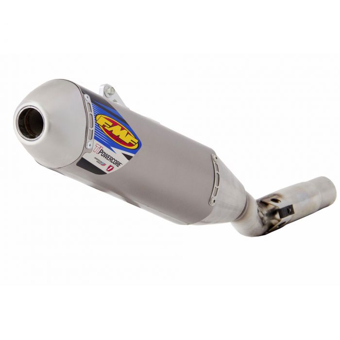 FMF Husqvarna Ti PowerCore Slip-On Exhaust Natural Finish - EMD Online