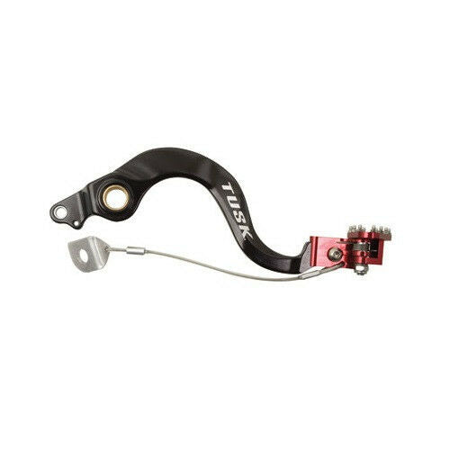 TUSK Honda Aluminum Brake Pedal - Red Tip - EMD Online