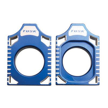 TUSK Suzuki of Kawasaki Racing Axle Block - Blue - EMD Online