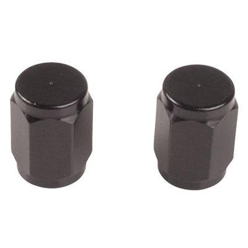 TUSK Billet Aluminium Valve Stem Caps - Black - EMD Online