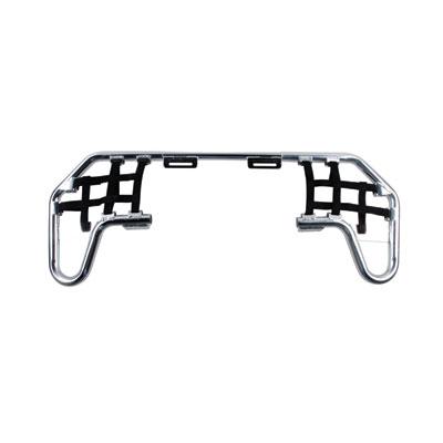 TUSK Suzuki Comp Series Nerf Bars - Silver With Black Webbing - EMD Online