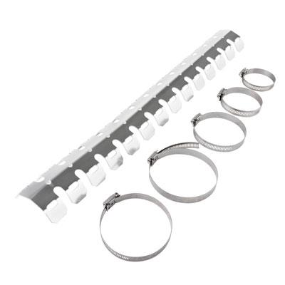 TUSK Exhaust Aluminum Pipe Guard - Silver - EMD Online