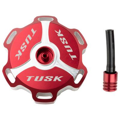 TUSK Honda Billet Aluminium Gas Cap - Red - EMD Online