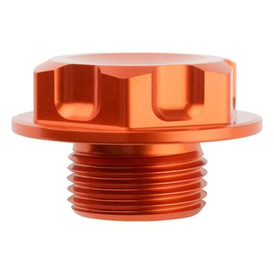 TUSK Husqvarna Billet Aluminium Steering Stem Nut - Orange - EMD Online