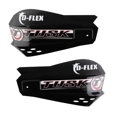 TUSK MX D-Flex Replacement Plastic Hand Shields - Black (Short) - EMD Online
