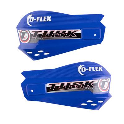 TUSK MX D-Flex Replacement Plastic Hand Shields - Blue (Short) - EMD Online