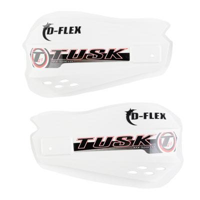 TUSK Tusk MX D-Flex Replacement Plastic Hand Shields - White (Short) - EMD Online