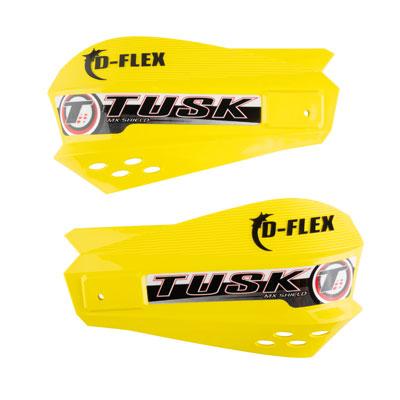 TUSK Tusk MX D-Flex Replacement Plastic Hand Shields - Yellow (Short) - EMD Online